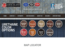 Tablet Screenshot of gracelandportablebuildings.com